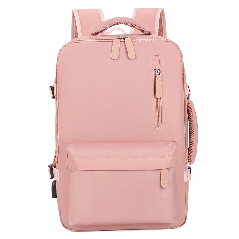 New travel backpack men's and women's large-capacity lightweight multi-functional luggage backpack business travel expandable backpack