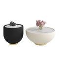 Accessible luxury modern slate coffee table extremely casual designer furniture scandinavian living room small apartment round size bowl coffee table