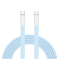 240w dual-c data cable, silicone pure copper super fast charging, compatible with apple 17 and huawei fast charging, dual type-c charging cable