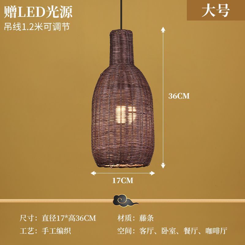 Straw hat chandelier southeast asian rattan creative bamboo art restaurant wedding store hotel b&b lampshade bamboo woven decorative chandelier