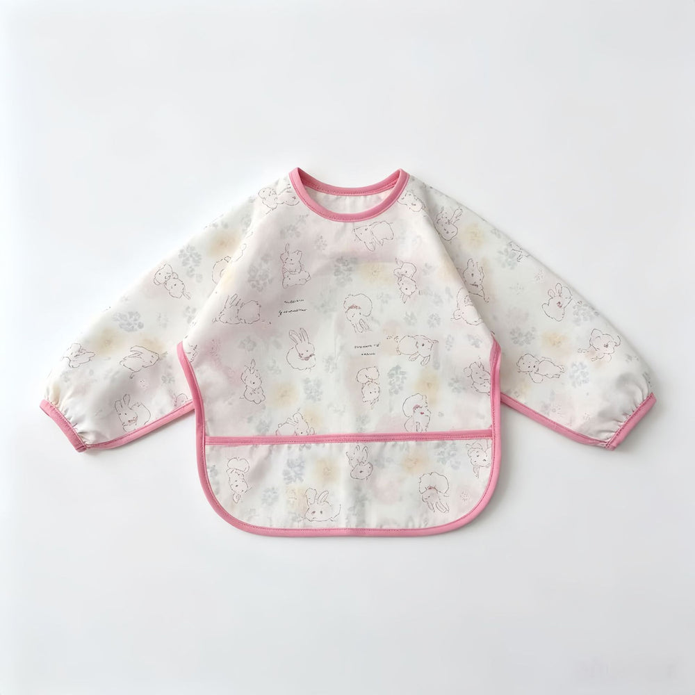 kidslong sleeveswaterproof smock eating bib infant anti-dirty clothing food supplement apron children's painting bib