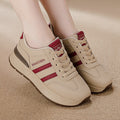 Women's plus size leather sneakers for cross-border e-commerce: versatile, lightweight, non-slip, fashionable casual shoes for spring/autumn 2026