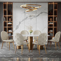 Luxury high-end dining chair - italian designer astrid leaf chair - upholstered backrest - perfect for small spaces - dining table chair