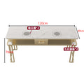 New arrival manicure table and chair suit single double three-person multi-functional manicure tableaccessible luxury vacuum cleaner manicure table marble