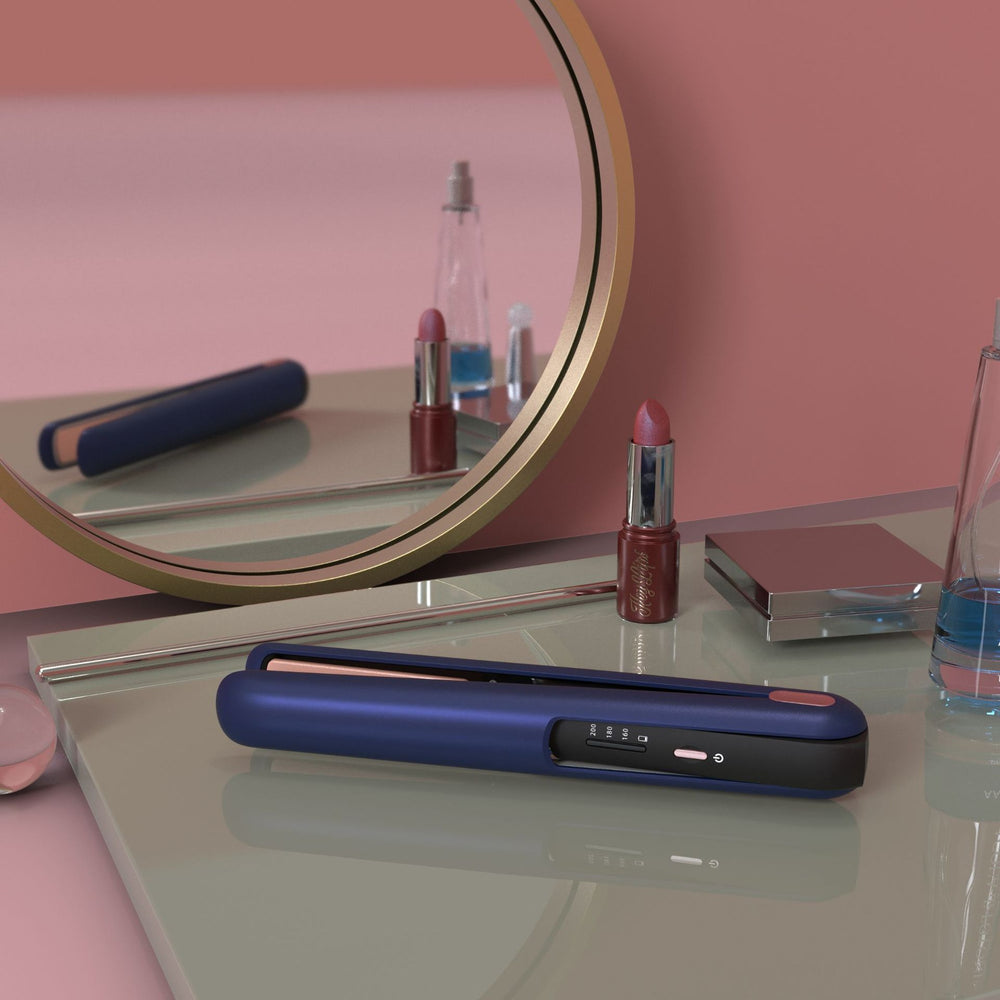 Wireless usb rechargeable hair straightener - new long-lasting, straight & curl 2-in-1, portable home hair straightener - cross-border wholesale