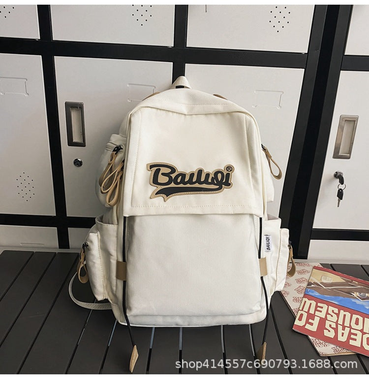 Women's backpack 2024 new casual college student backpack high school junior high school student men's schoolbag large capacity travel bag