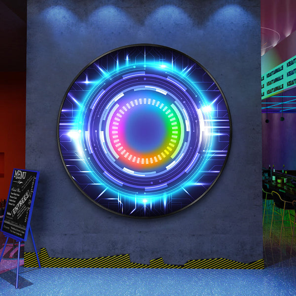 Sense of technology Wall decoration painting Dynamic luminous bar KTV hanging painting Internet cafe e-sports hotel room Symphony mural