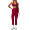 Summer cross-border barely-there yoga set - backless, tight-fitting, quick-dry activewear - outdoor sports running three-piece set 9300