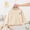 Kids' sweater  autumn/winter new collection: fleece-lined, extra thick knitwear for boys and girls