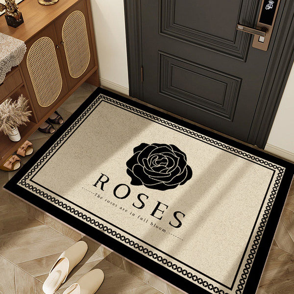 Light luxury Xiaoxiangfeng high-grade floor mat, door mat is non-slip, scrubbable, leave-in washable, and door entry carpet foot mat can be cut.