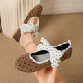 plus sizetie back bean shoes women's autumnew arrivalpolka dotbowsflats strapsflatsflats women's