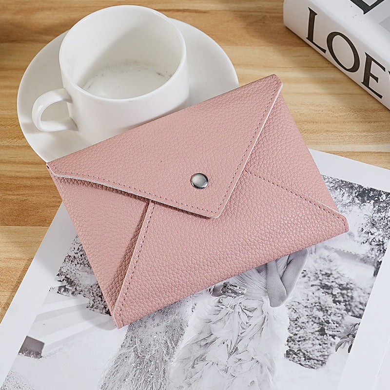 PU wallet, women can print logo, business large-capacity card bag, storage bag, bill bag, change protective case, ultra-thin model.