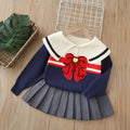 Kids' pullover sweater set -  autumn new collection - preppy style girls' two-piece sweater set