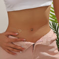 European and american cross-border women's fashion bohemian style popular waist belt wholesale - minimalist hollow heart waist chain