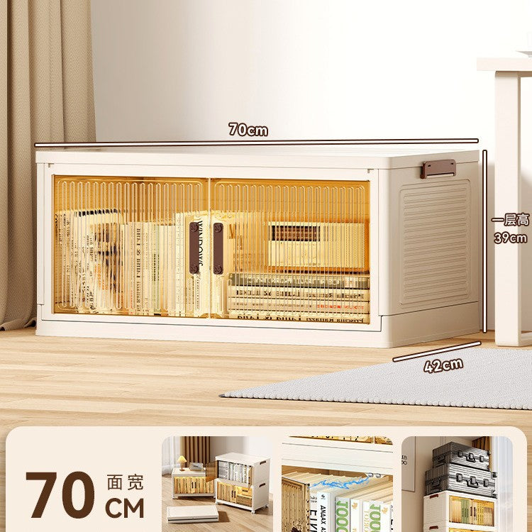 Book storage box Foldable box Storage cabinet Classroom student book storage box Transparent sorting storage box