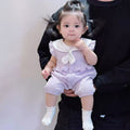 Summernew arrival jumpsuit, fashionable flying sleeve jumpsuit, baby clothes, baby summer clothes, thin khaki, cute romper