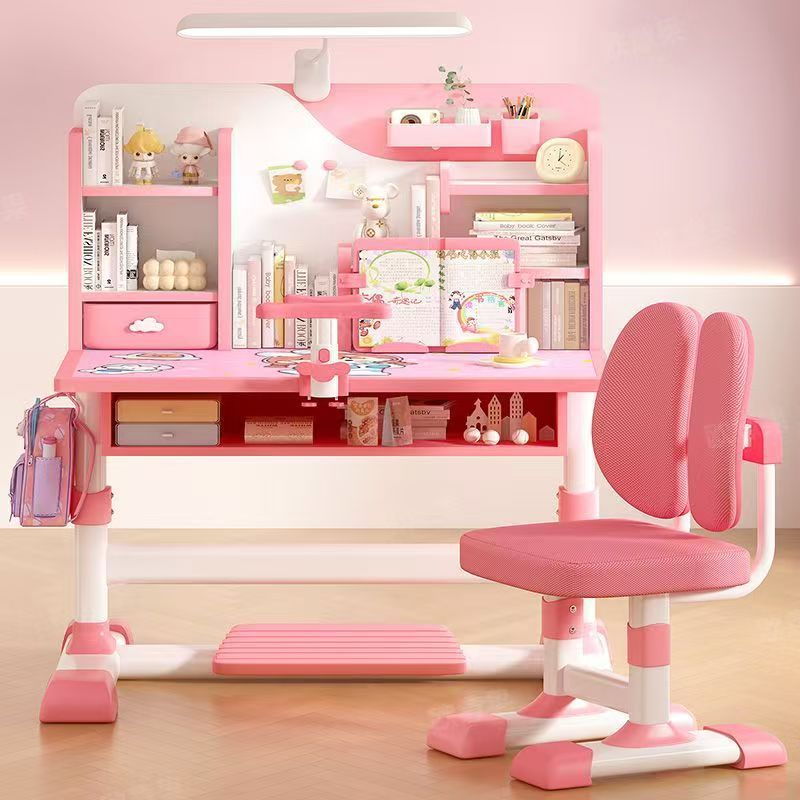 Writing desk kids study table for home bedroom adjustable student desk small apartment desk and chair combination student table