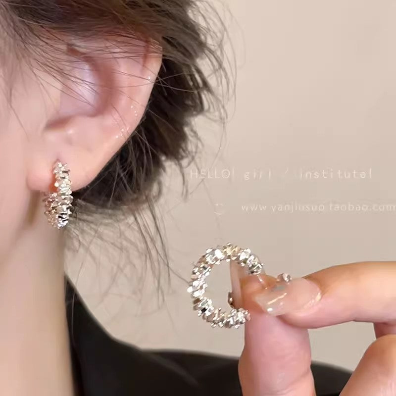 Ins style pearl earrings for women 925 silver needle niche design butterfly earrings accessible luxury high-end earrings earrings earrings