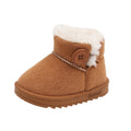 Korean style kids' snow boots - warm, fleece-lined, soft sole, non-slip cotton shoes for boys and girls, toddler shoes for ages 1-6