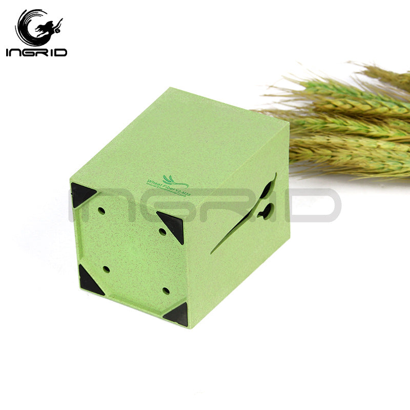 Hairdressing, scissors, comb, socket box, storage box, non-slip base, green plant fiber, multi-functional plug-in box.