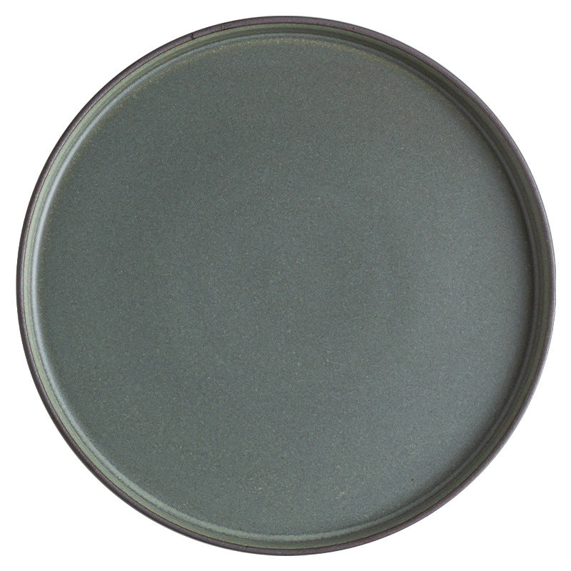 Kiln-turned-steak plate, creative western food plate, steak plate, commercial catering plate, for home ceramic dish plate