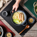 Japanese retro one-person meal set deep dry pot vegetable plate for homeclassy curry rice plate double ear soup plate