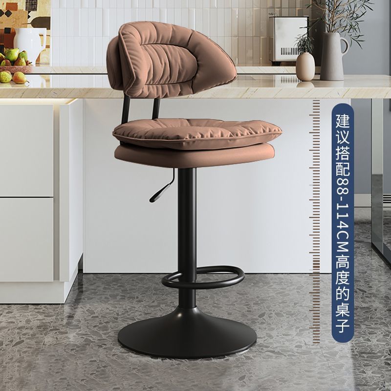 Bar stool, bar chair, front desk cashier swivel chair, adjustable height high stool, home beauty salon barber backrest swivel chair