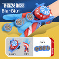 Captain's ufo launcher + 4 flying discs + gloves