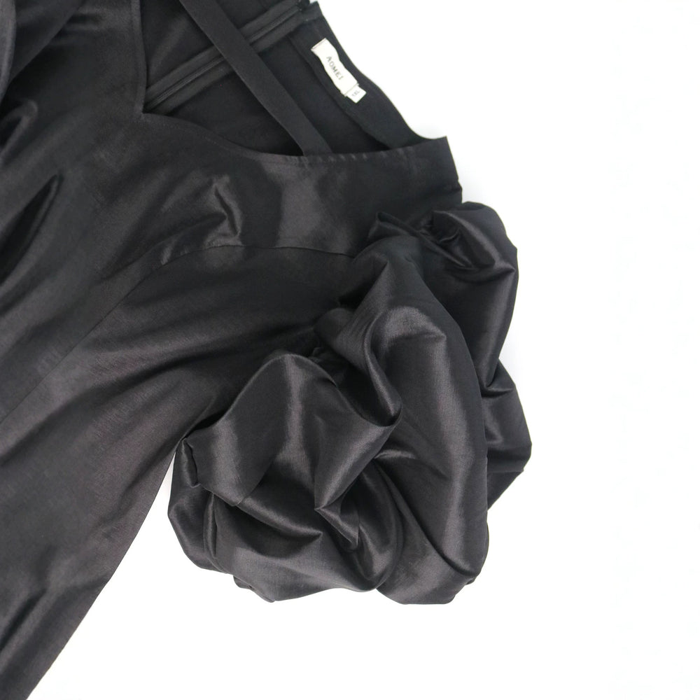 Summer fashion new arrival: bubble sleeve sexy & elegant top - v-neck, figure-flattering, slimming blouse