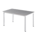 Modern minimalist sintered stone dining table, rectangular dining table for home use, small apartment minimalist dining table with fan-shaped legs