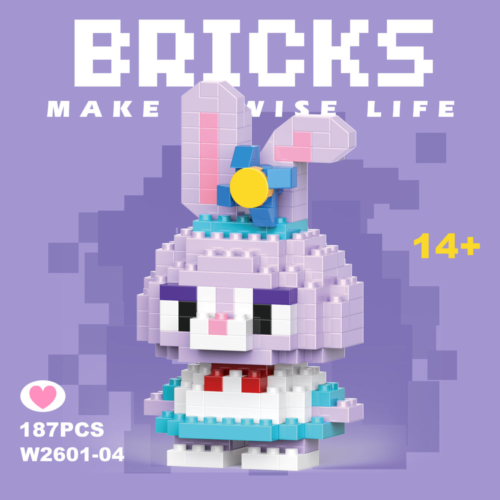 Compatible with lego bricks, children's educational blind box figurines, assembly toys, gifts, micro-pellet building blocks for boys and girls