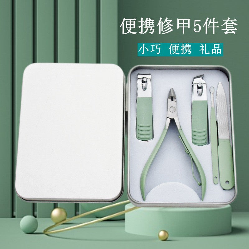 Stainless steel nail clipper three-piece gift set - cuticle nippers, manicure kit, wholesale nail clipper set