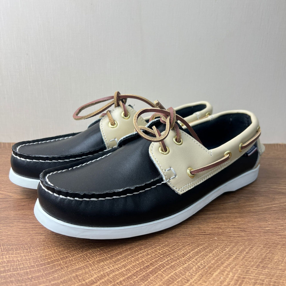 Sailboat shoes men's genuine leather casualeasiest for match leather shoes plus size shoes classic thin bottom cowhide british style business shoes real shot
