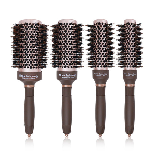 Cross-border manufacturers wholesale bristles curly hair comb special aluminum tube comb with needle hair pick comb hairdressing comb