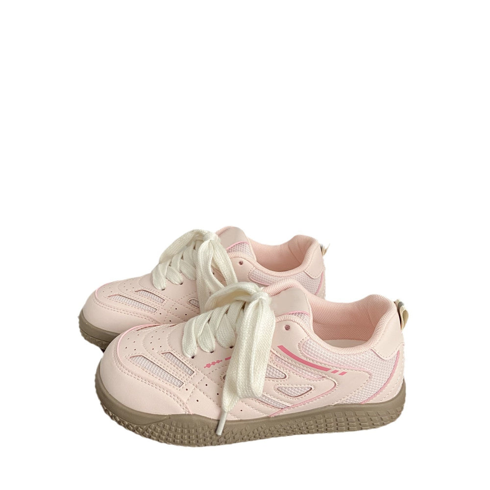 Autumn mesh lightweight breathable hiking shoes women's 2025 new student versatile niche sneakers soft sole white shoes