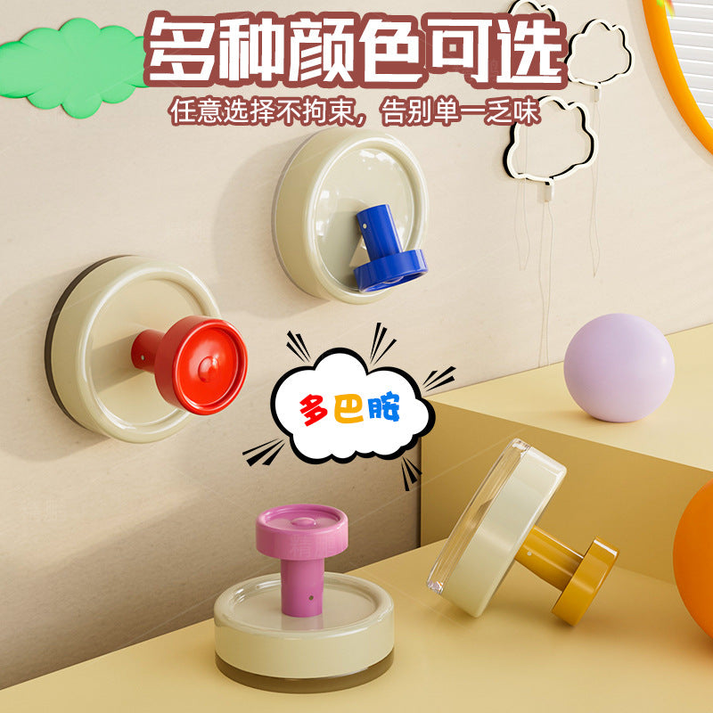 Dopamine suction cup punch-free door rear hanging hook wall-mounted bathroom strong load-bearing sticky hook vacuum traceless bathroom hanging