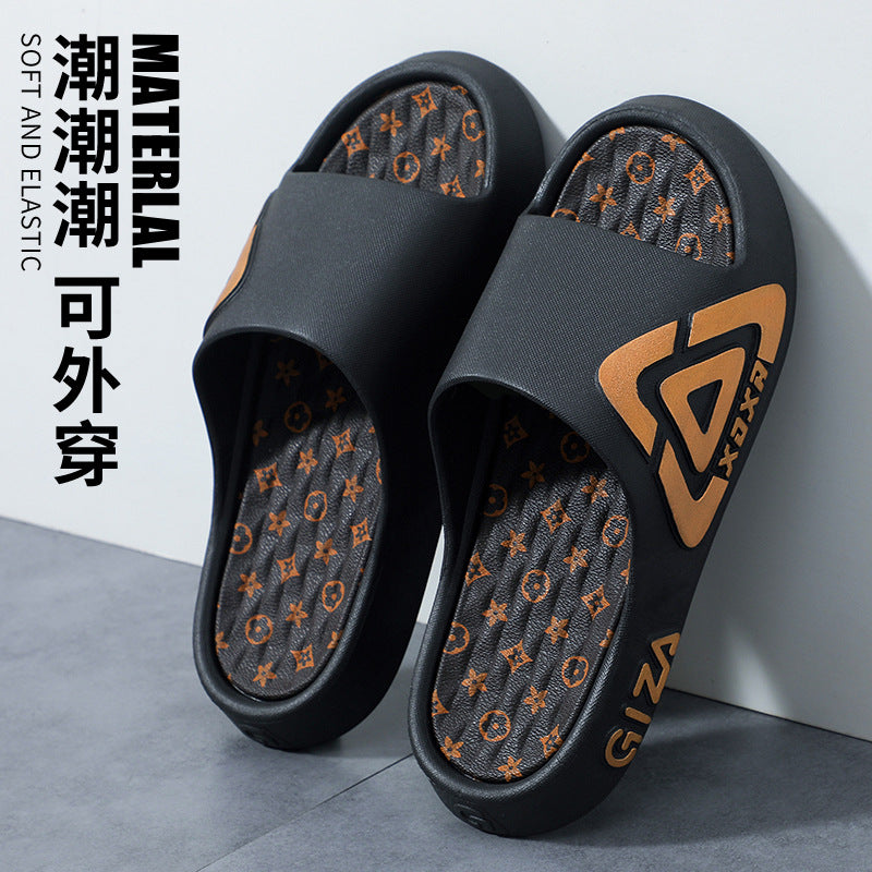 Men's slippers - summer indoor home anti-slip outdoor trendy fashion teenager outdoor sandals - new arrivals