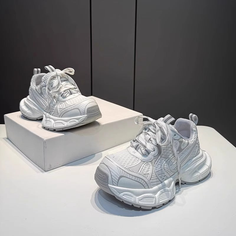 European station dad shoes women's 2026 summer new comfortable thick sole fashion breathable mesh versatile sports casual shoes