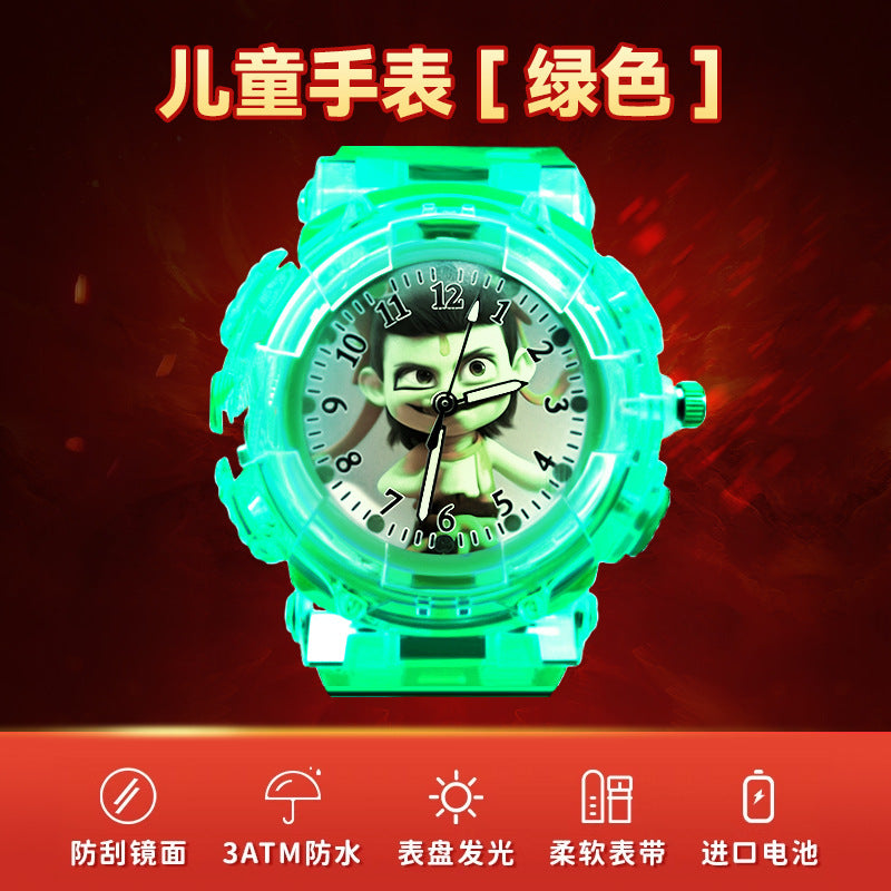 Nezha 2 ao bing kids watch toy luminous small digital watch boy young 2026 popular new year's day gift