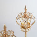 European-style crown light luxury gold metal candlestick wedding table metal props ornament romantic candlelight dinner atmosphere