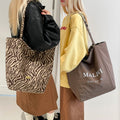 European and american style large capacity bag women's niche design double-sided backpack trendy shoulder bag crossbody bag commuter tote bag