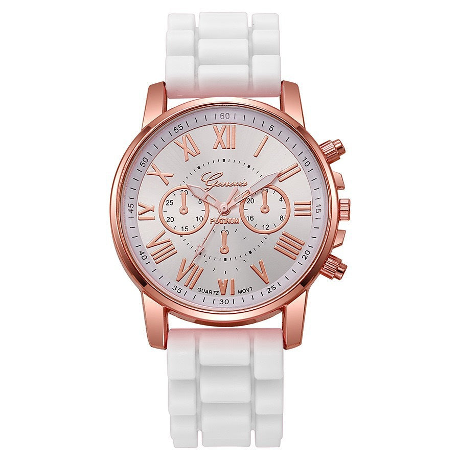 new arrival women's korean style quartz watch simple classic silicone strap watch women's watch wholesale dropshipping