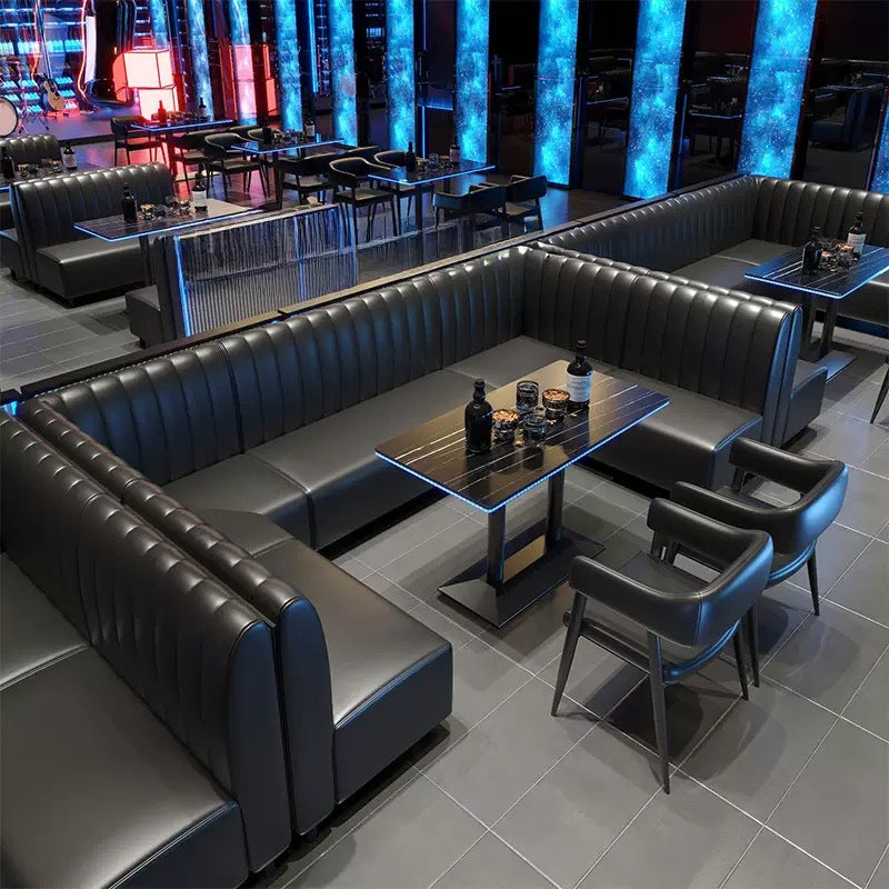 Cafe Bar Clear Bar Luminous Table and Chair Combination Pub Club Retail Bar Box Ktv Sofa Booth