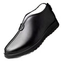 Men's winter warm cotton shoes - fleece lined, non-slip, casual high-top cotton shoes for men, elderly cotton shoes, men's leather cotton shoes for seniors