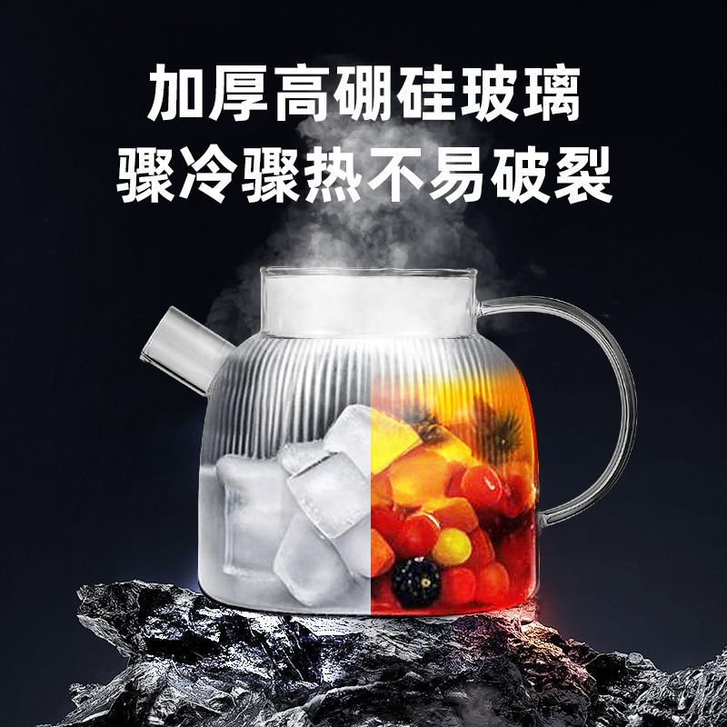 All-glass health pot tea maker office high temperature resistant scented tea tea constant temperature water kettle cross-border american standard