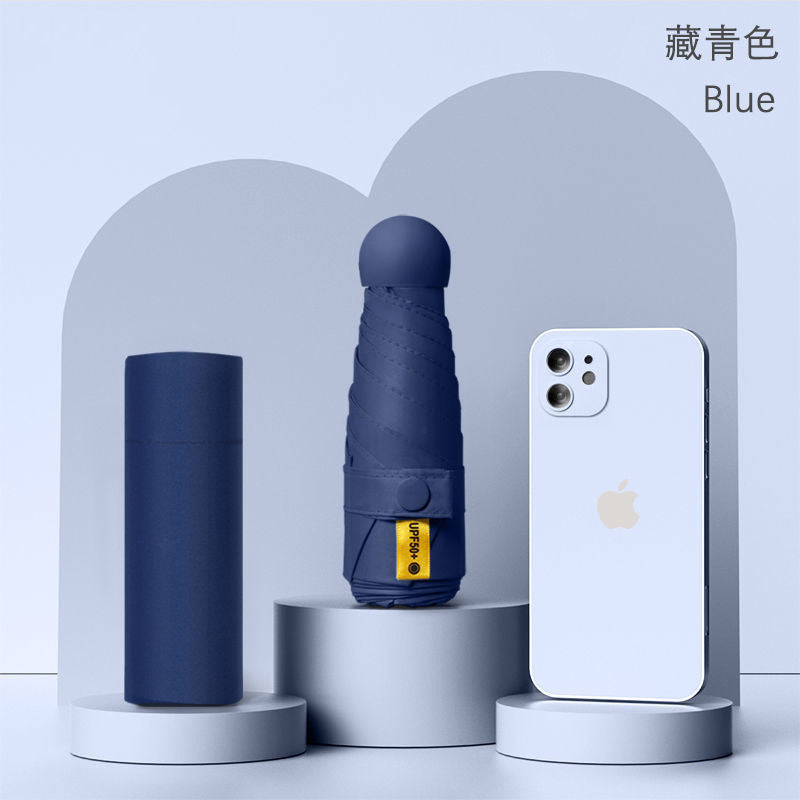 50% off umbrella for both sunny and rainy days, women's sun umbrella, sun protection and uv protection capsule umbrella, foldable mini sunshade umbrella, personalized