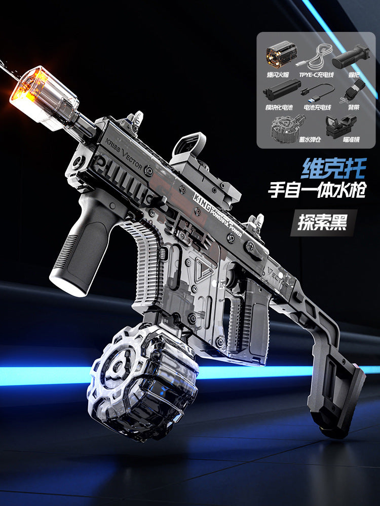 new arrival victor electric burst water gun automatic water absorption manual automatic linkage reloading large capacity water gun
