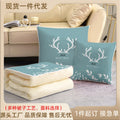 Dual-purpose pillow and quilt, advertising gift, air-conditioning quilt, office car nap pillow, side sleeping home cartoon