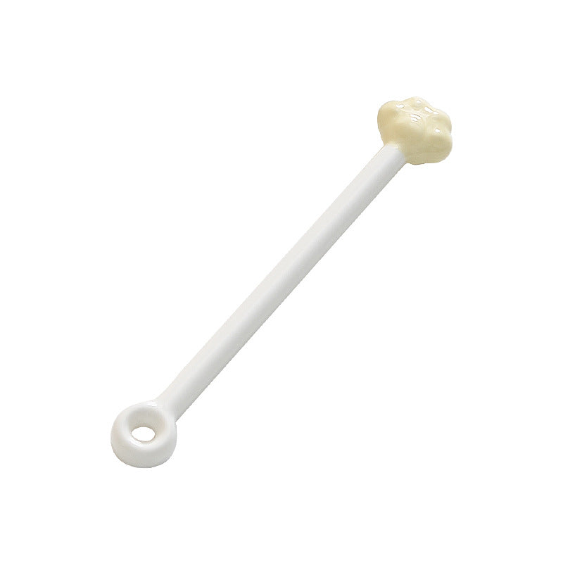 underglaze ceramic stirring stick cat claw handle yogurt honey stirring bar cocktail bar stick wholesale