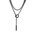 European and american new trendy personalized necklace copper jewelry simple and elegant fashionable neck accessory atmospheric 2025